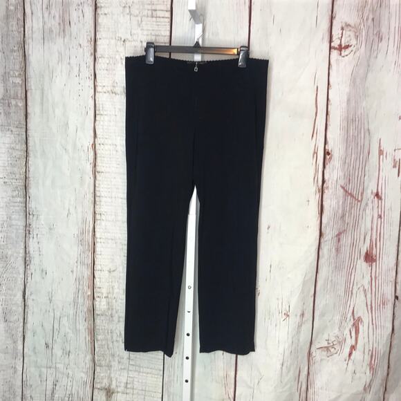 Marithe + Francois Girbaud black high rise straight crop ankle leg pants - Picture 1 of 7